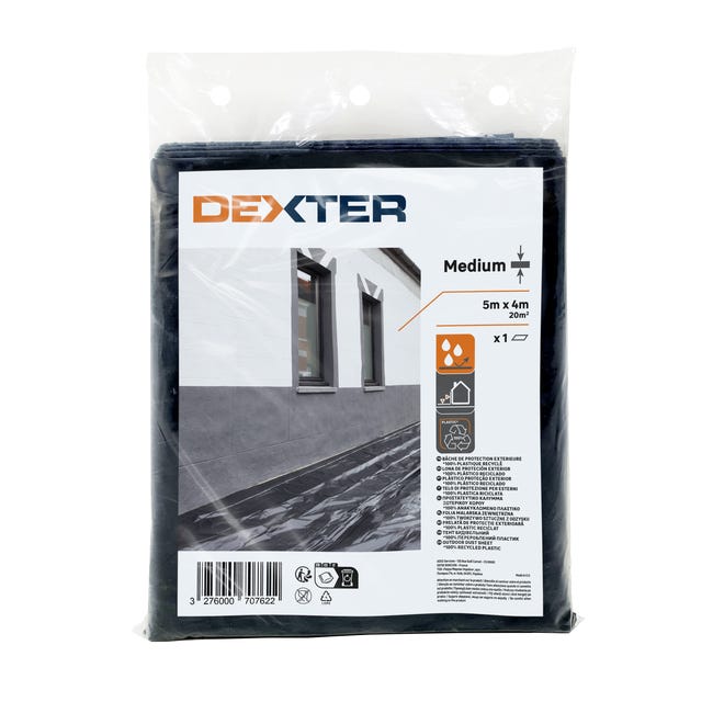 Folia malarska zewnętrzna MEDIUM 5 x 4 m DEXTER
