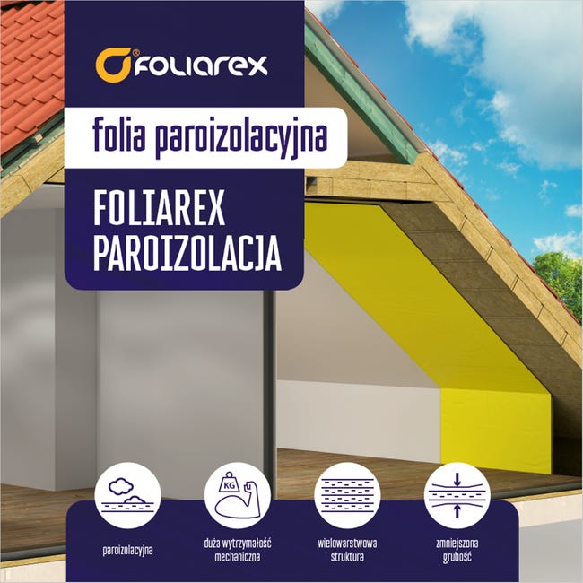 Folia paroizalacyjna żółta Typ 150 0.15 FOLIAREX
