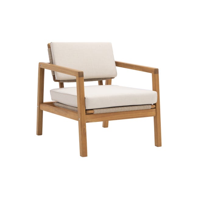 Fotel ogrodowy Oasis 2 szt. drewniane Naterial