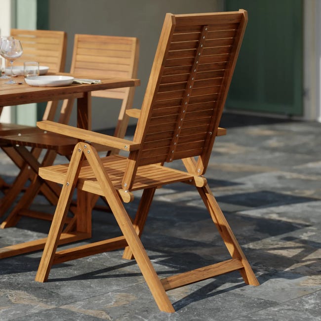 Fotel ogrodowy Solaris II drewniany Naterial