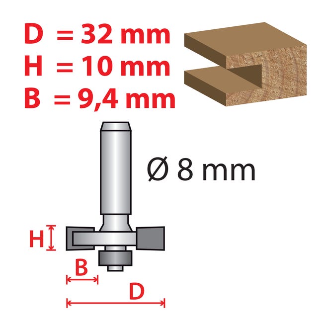 Frez do drewna 32 mm CON-RB-306 CONDOR