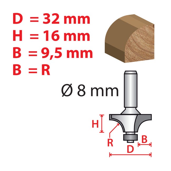 Frez do drewna 32 mm CON-RB-706 CONDOR