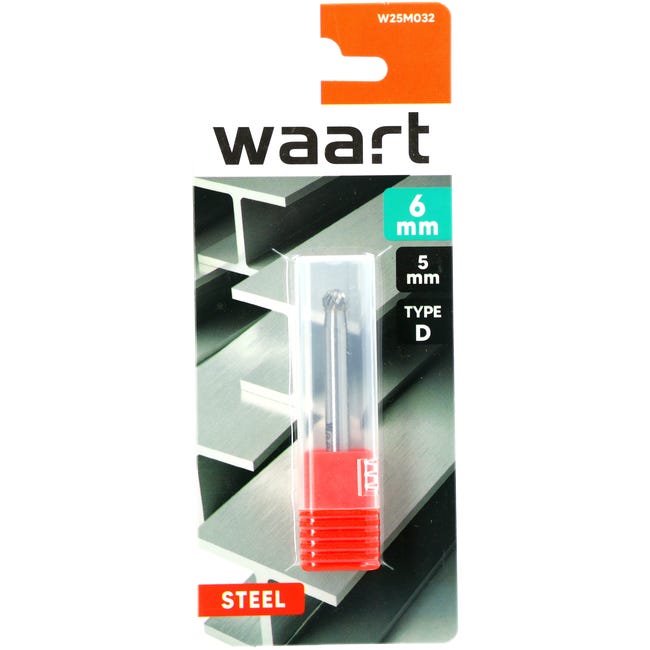 Frez trzpieniowy do metalu 6 x 5 mm Kulka WAART