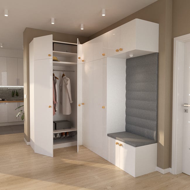Front Kos 50 x 188 cm biały połysk