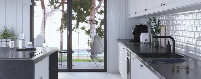 Front kuchenny F15/77 Oxford biały Delinia iD