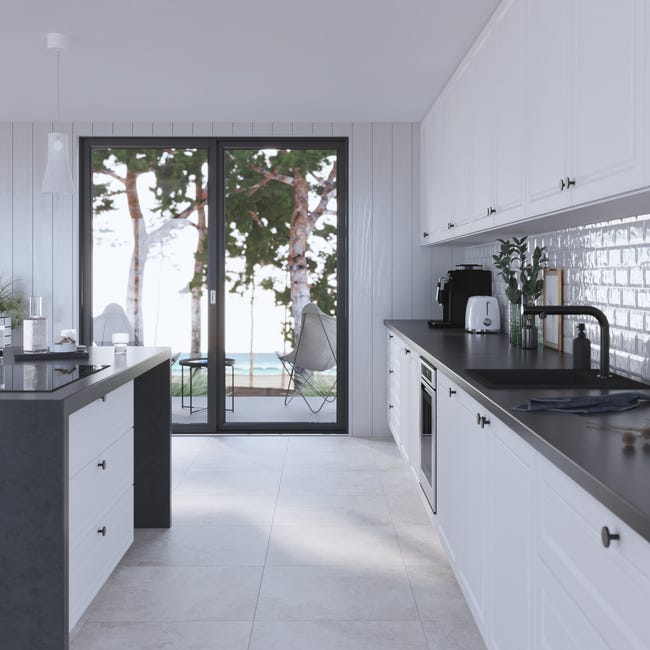 Front szuflady/okapowy FDL45/39 Oxford biały Delinia iD