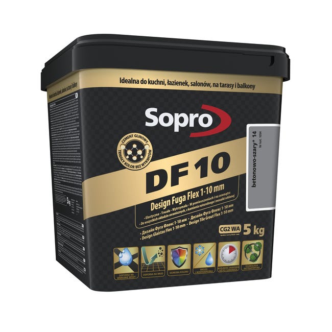 Fuga DF10 betonowo-szary 5 kg Sopro