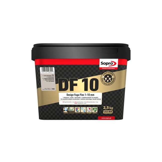 Fuga DF10 szary naturalny 72 2,5 kg Sopro