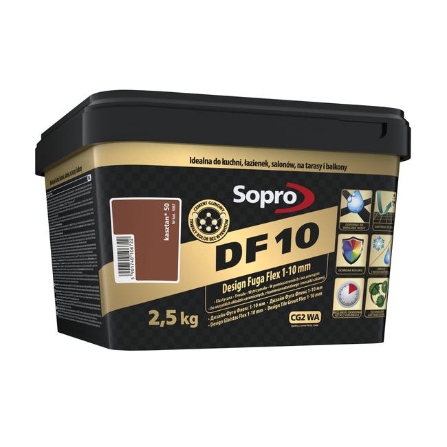 Fuga cementowa DF10 50 kasztan 2.5 kg Sopro