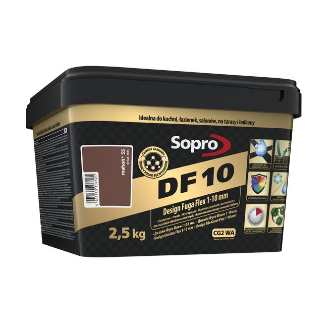 Fuga cementowa DF10 55 mahoń 2.5 kg Sopro