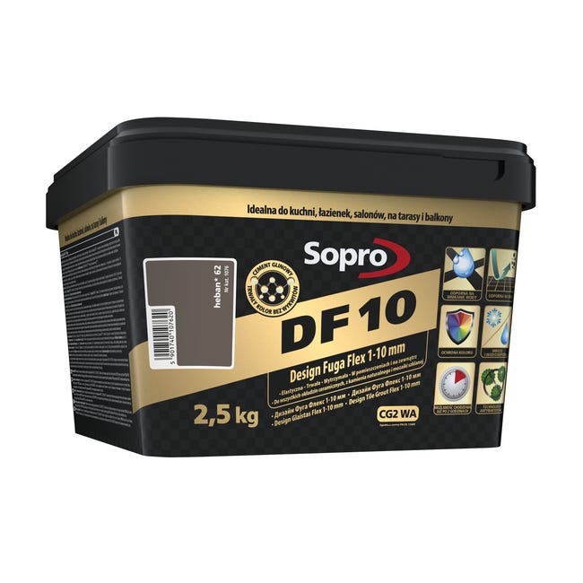 Fuga cementowa DF10 62 heban 2.5 kg Sopro