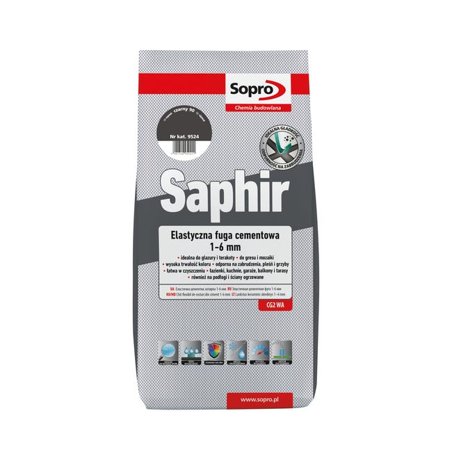 Fuga elastyczna Saphir Czarny 90 3 kg Sopro