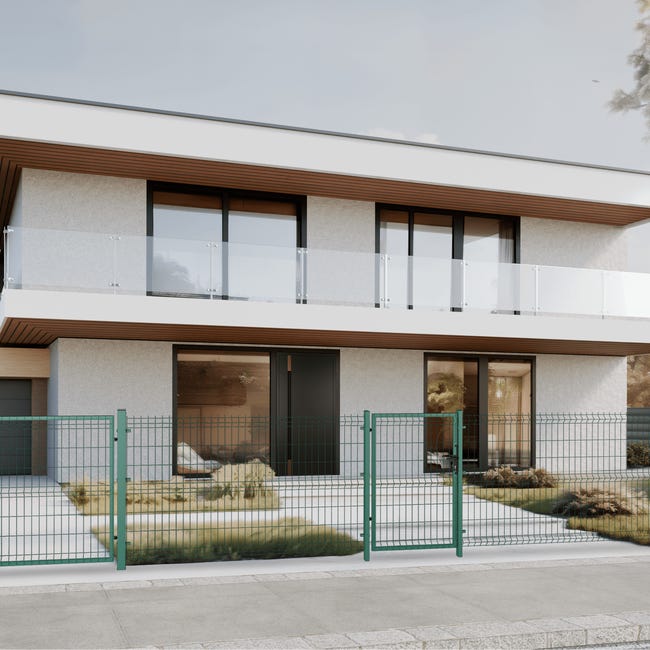 Furtka Modus 100x150 cm prawa zielona Naterial