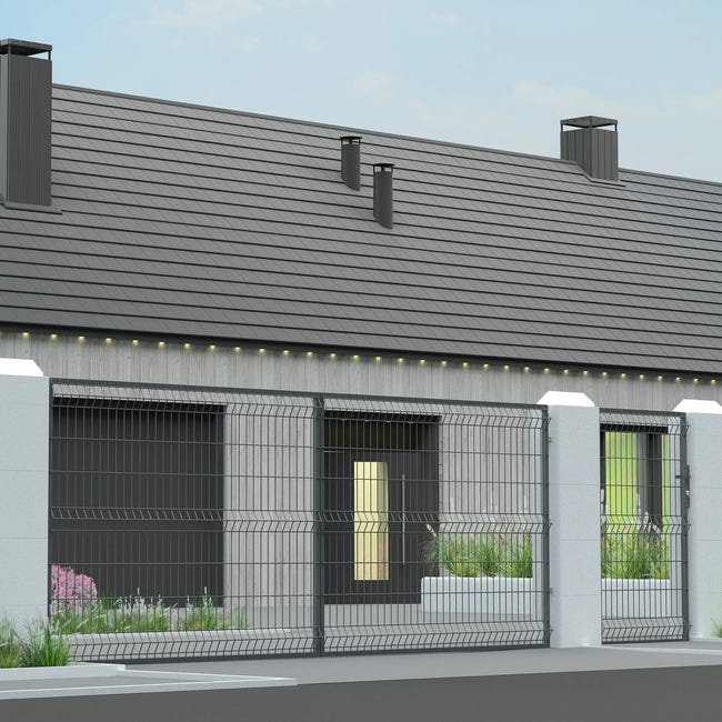 Furtka lewa Stark 1x1,5 m elektozaczep antracyt Polbram