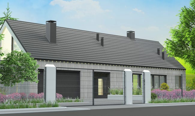 Furtka lewa Stark 1x1,5 m elektozaczep antracyt Polbram
