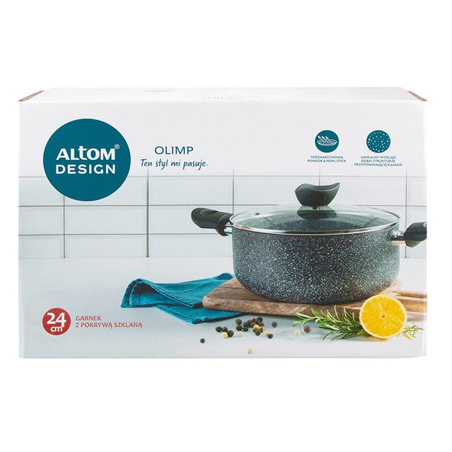 Garnek Olimp 24 cm z pokrywą 4.6 l Altom Design