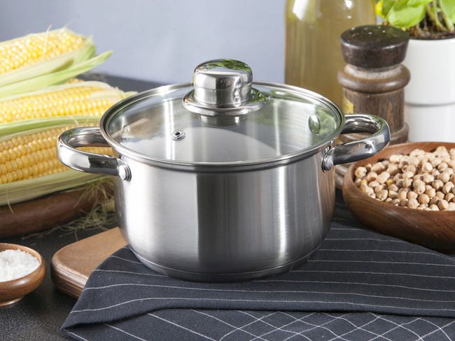 Garnek ze stali nierdzewnej Fabio z pokrywką szklaną 1.9 l Altom Design
