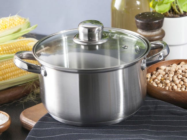 Garnek ze stali nierdzewnej Fabio z pokrywką szklaną 2.6 l Altom Design