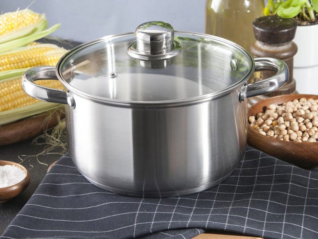 Garnek ze stali nierdzewnej Fabio z pokrywką szklaną 3.6 l Altom Design