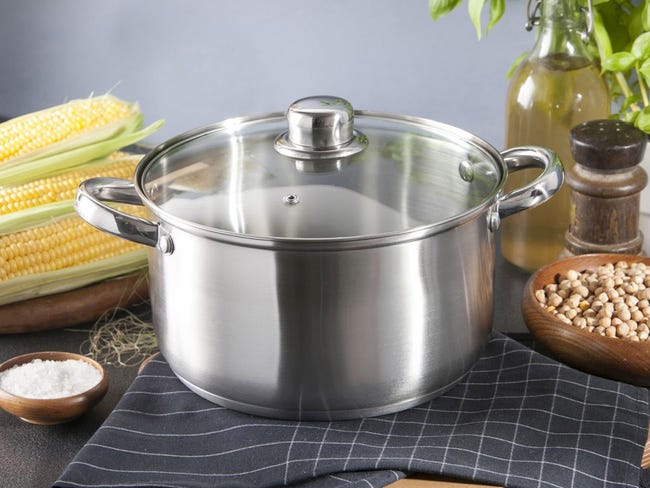Garnek ze stali nierdzewnej Fabio z pokrywką szklaną 4.7 l Altom Design