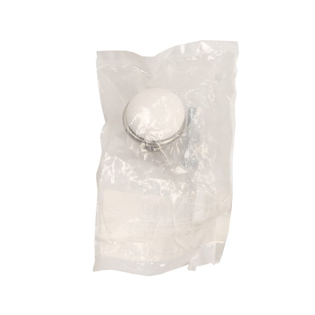 Gałka meblowa GP19-G11-WHT-0-SU porcelana/stare srebro