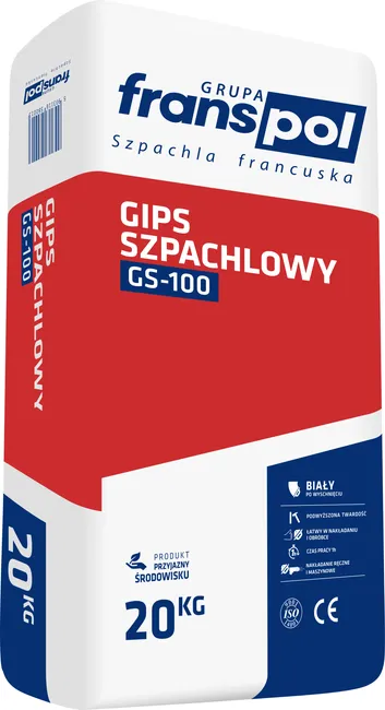 Gips szpachlowy GS-100 20 kg