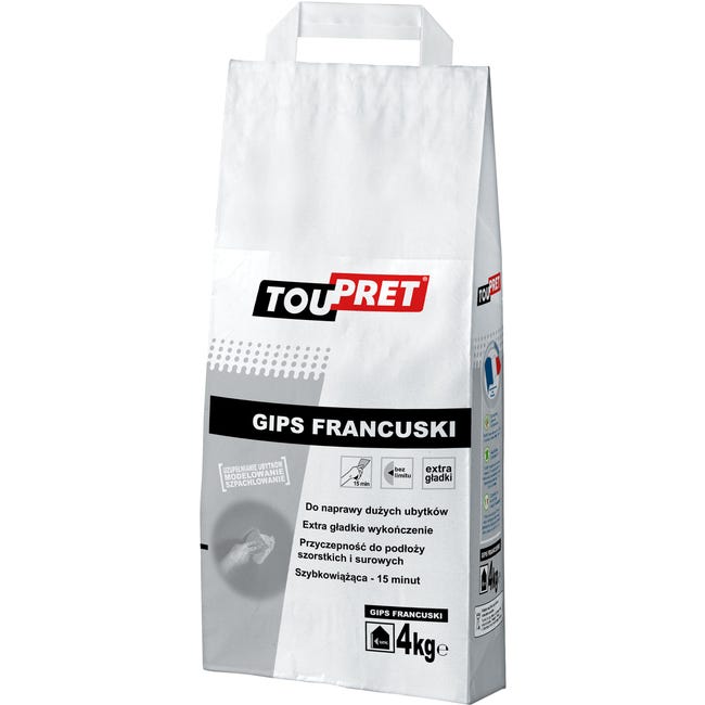 Gips szpachlowy francuski 4 kg Toupret