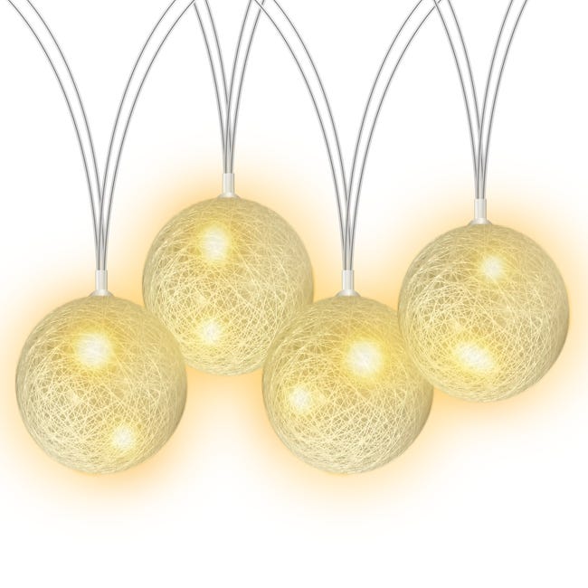 Girlanda wewnętrzna 1.5 m 12 szt. biało DPM