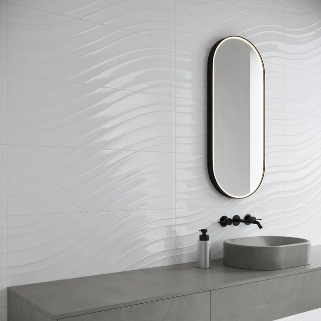 Glazura Arctic Shake White 29.8x89.8 Artens