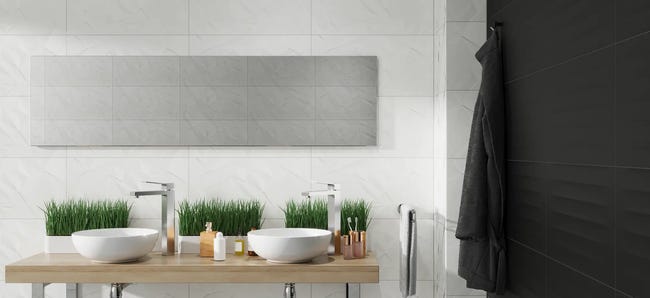 Glazura Avola Bianco Lines Mat 30x60 Ceamika Paradyż