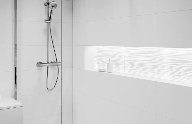 Glazura Avola Bianco Wave połysk 30 x 60 Ceamika Paradyż