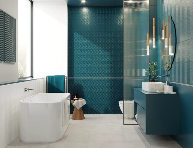 Glazura Blue Mat 30x60 Ceramika Color