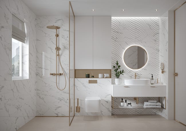 Glazura Carina Bianco 30x60 Ceramika Paradyż