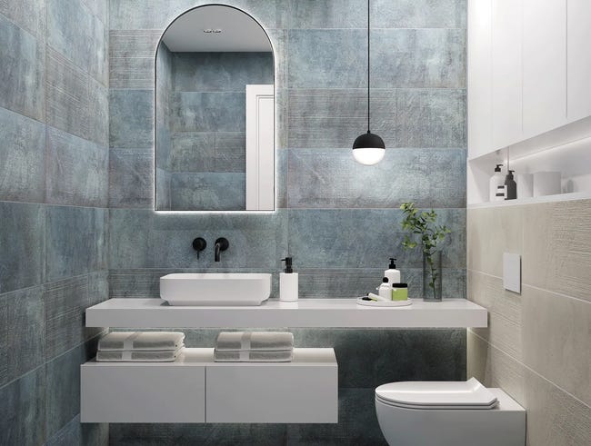 Glazura Harmony Blue Struktura 30x90 Ceramstic