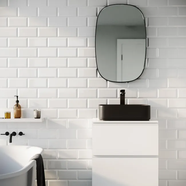 Glazura Metro White 10x20 Artens