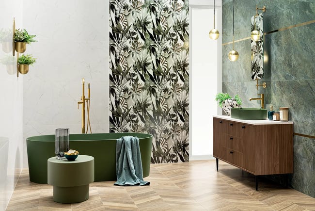Glazura Rainforest Green 59.8x119.8 Arte