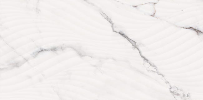 Glazura Silk White Struktura 29.7x60 Artens