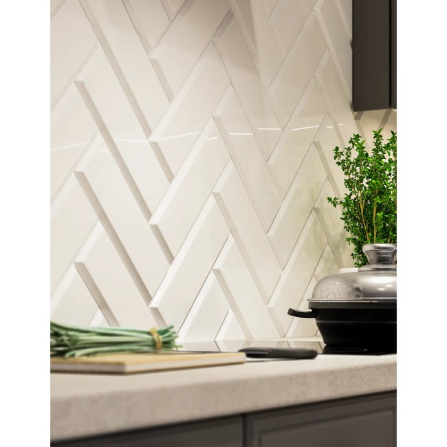 Glazura Tamoe Bianco 9.8x29.8 Ceramika Paradyż