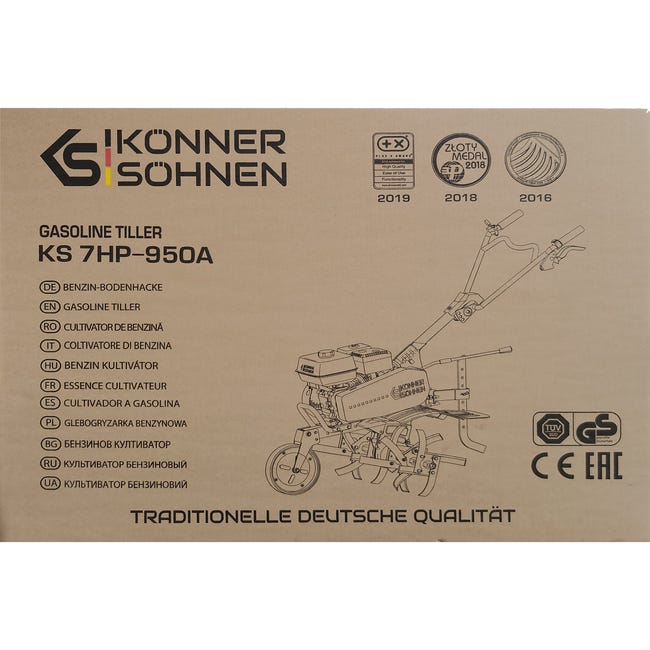 Glebogryzarka spalinowa Könner&Söhnen 7HP-950A 5.2kW 212cm3