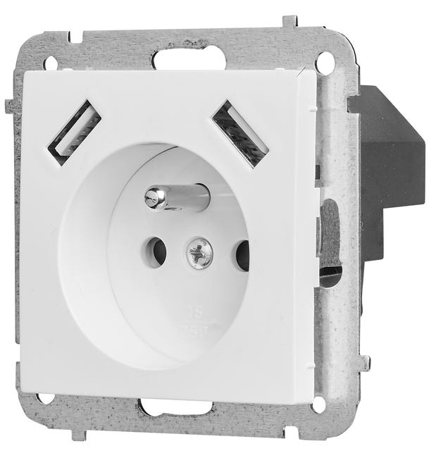 Gniazdo USB Biały VESTRA ELEKTRO-PLAST