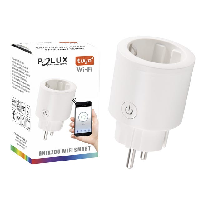 Gniazdo elektryczne WiFi TUYA Smart Home Biały POLUX