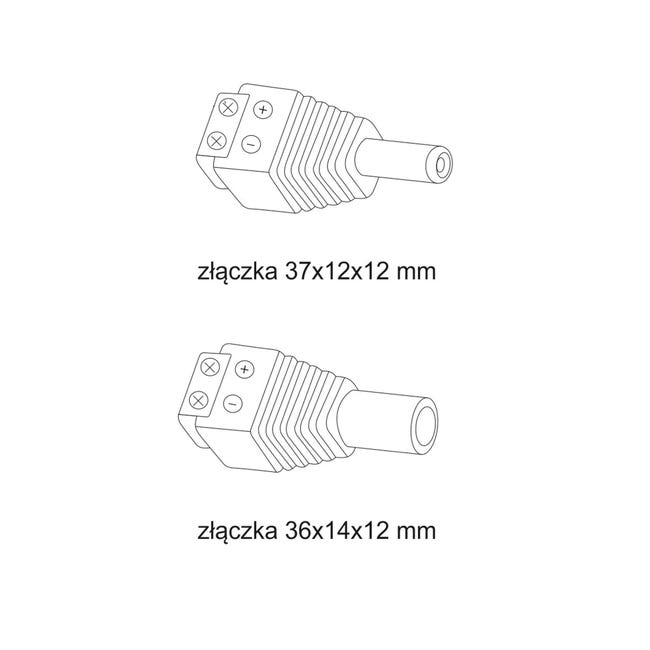 Gniazdo i wtyczka IP20 12-24 V Goldlux