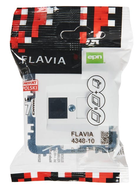 Gniazdo komputerowe Biały FLAVIA ELEKTRO-PLAST