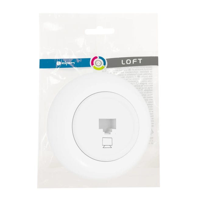 Gniazdo komputerowe LF0004W LOFT biały DPM