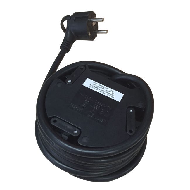 Gniazdo podblatowe wpuszczane z 3 gniazdami z uziemieniem 2xUSB 2 m czarny LEXMAN