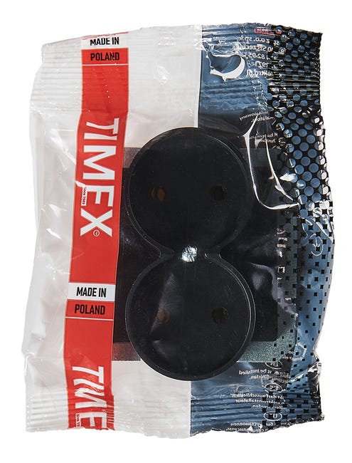 Gniazdo podwójne PRESTIGE Czarny mat TIMEX