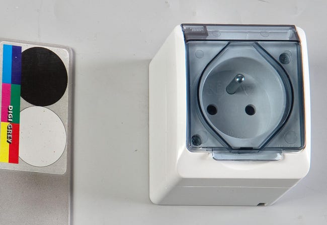 Gniazdo pojedyncze IP44 HERMES Biały ELEKTRO-PLAST