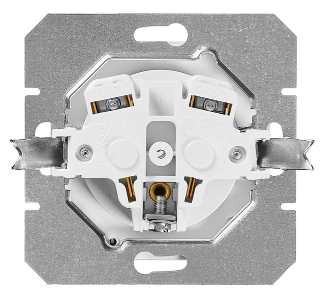 Gniazdo pojedyncze IP44 PRESTIGE Biały TIMEX