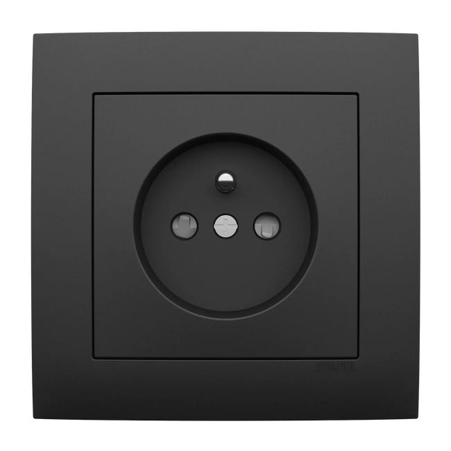 Gniazdo pojedyncze LOGUS 90 Czarny EFAPEL