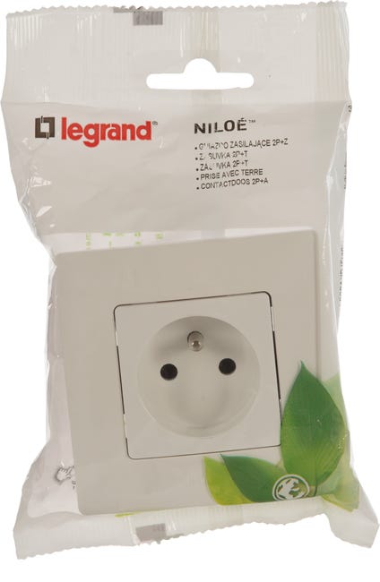 Gniazdo pojedyncze NILOE ECO Biały LEGRAND